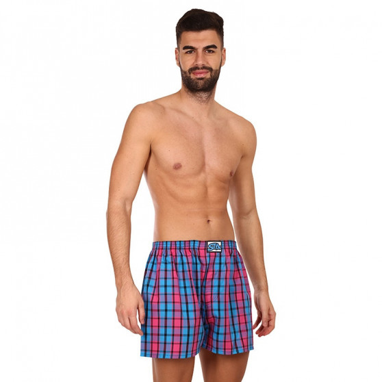 Boxers para homem Styx clássico de borracha superdimensionado multicolorido (E934)