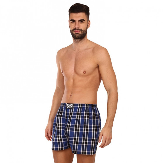 Boxers para homem Styx clássico de borracha superdimensionado multicolorido (E940)