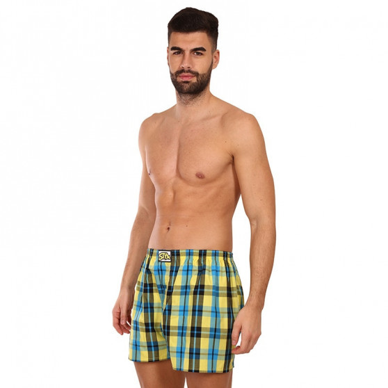 Boxers para homem Styx clássico de borracha superdimensionado multicolorido (E933)