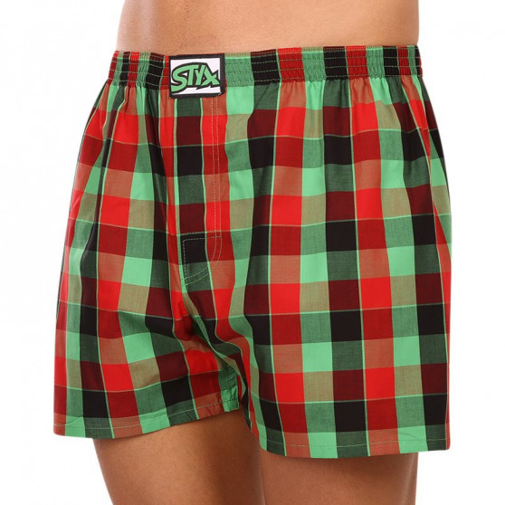 Boxers para homem Styx clássico de borracha superdimensionado multicolorido (E938)