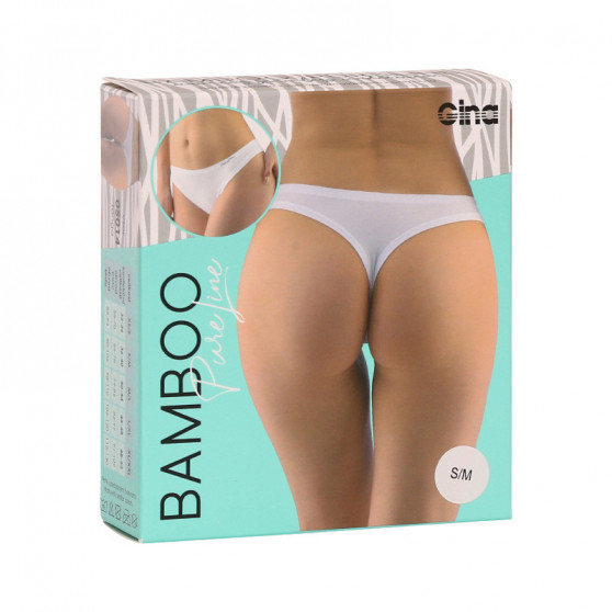 Tanga para mulher Gina bambu branco (05014-MxB)