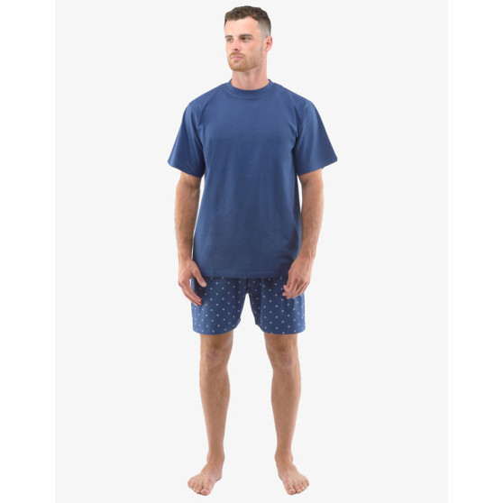 Pijama para homem Gino superdimensionado azul escuro (79130-DCMMGA)