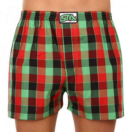 10PACK Boxers para homem Styx borracha clássica multi-coloured (A931234567890)