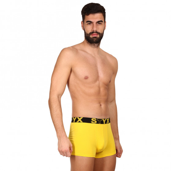 Boxers para homem Styx desporto elástico amarelo (G1068)