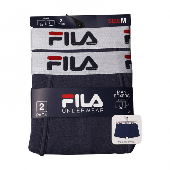 2PACK Boxers para homem Fila azul (FU5016/2-272)