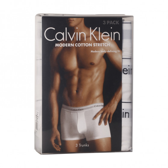 3PACK Boxers para homem Calvin Klein branco (NB2380A-100)