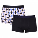 2PACK Boxers para homem Molvy multicolorido (MP-1069-BEU)