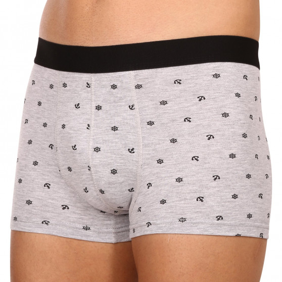 2PACK Boxers para homem Molvy cinzento (MP-1071-BEU)