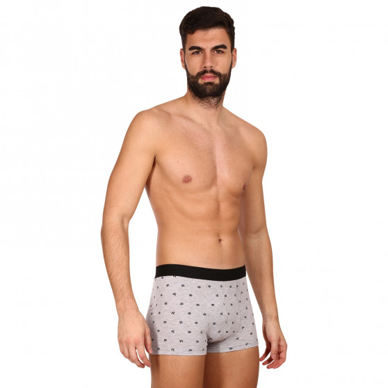 2PACK Boxers para homem Molvy cinzento (MP-1071-BEU)