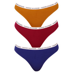 3PACK Tanga para mulher Tommy Hilfiger multicolorido (UW0UW02829 0XH)