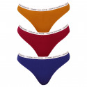 3PACK Tanga para mulher Tommy Hilfiger multicolorido (UW0UW02829 0XH)