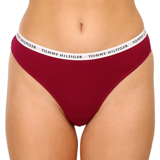 3PACK Tanga para mulher Tommy Hilfiger multicolorido (UW0UW02829 0XH)