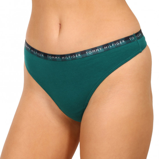 3PACK Tanga para mulher Tommy Hilfiger multicolorido (UW0UW03921 0WQ)