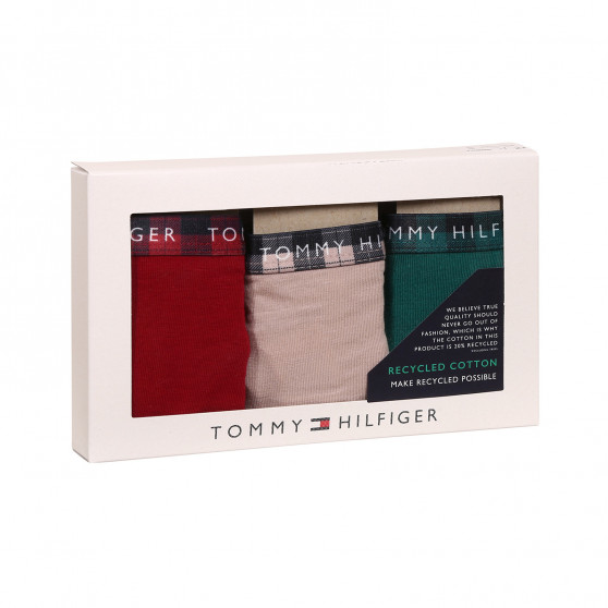 3PACK Tanga para mulher Tommy Hilfiger multicolorido (UW0UW03921 0WQ)