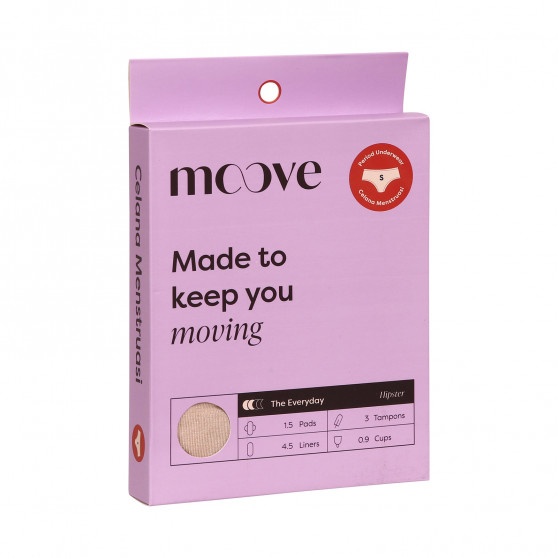 Cuecas menstruais para mulher Moove bambu beige (PHPMDR-ND)