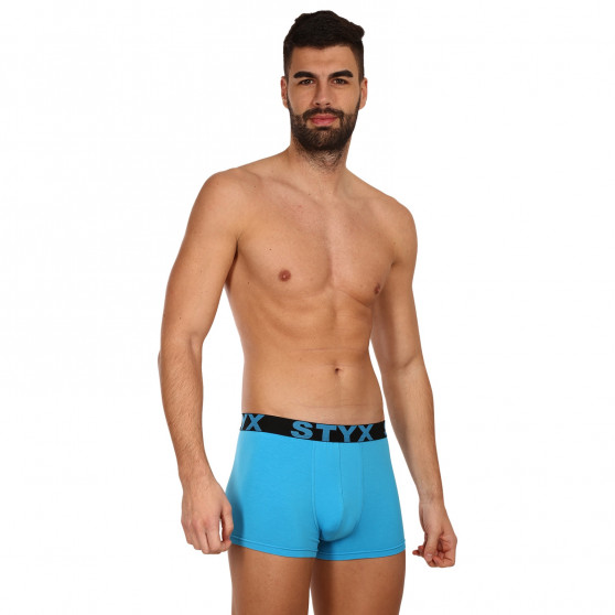 Boxers para homem Styx desporto elástico azul claro (G1169)