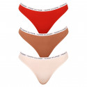 3PACK Tanga para mulher Tommy Hilfiger multicolorido (UW0UW02829 0R2)