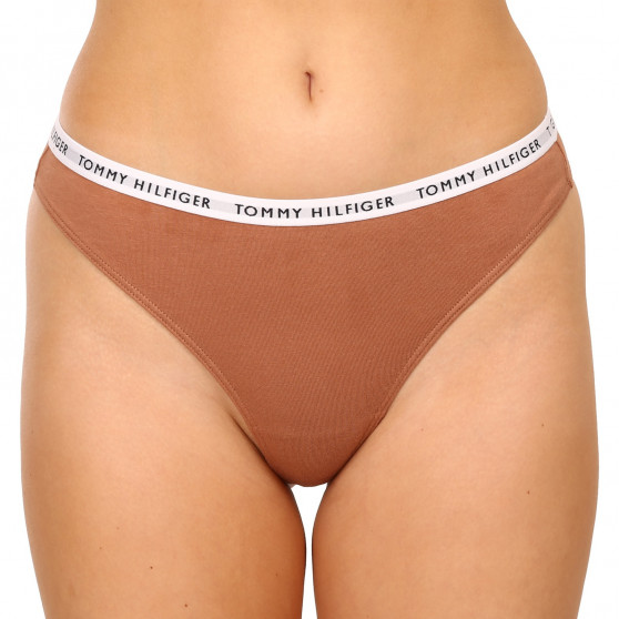 3PACK Tanga para mulher Tommy Hilfiger multicolorido (UW0UW02829 0R2)