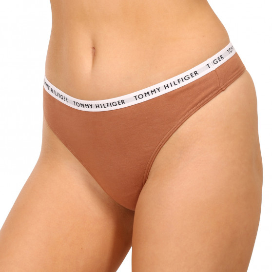 3PACK Tanga para mulher Tommy Hilfiger multicolorido (UW0UW02829 0R2)