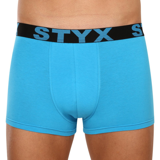 Boxers para homem Styx desporto elástico superdimensionado azul claro (R1169)