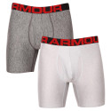 2PACK Boxers para homem Under Armour cinzento (1363619 011)