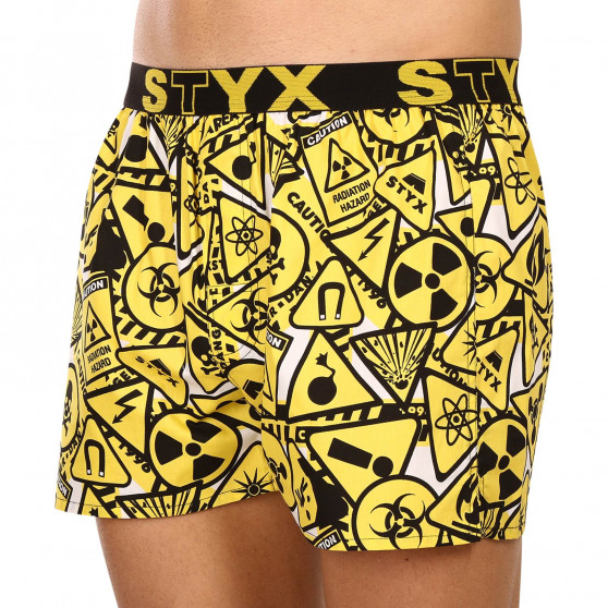 Boxers para homem Styx arte desporto borracha alerta (B1350)