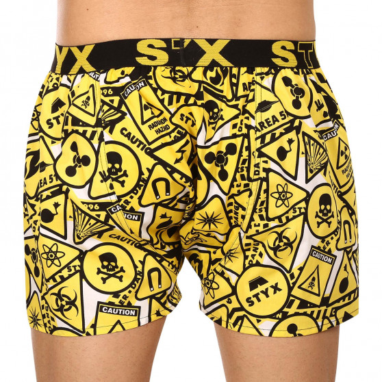 Boxers para homem Styx arte desporto borracha alerta (B1350)