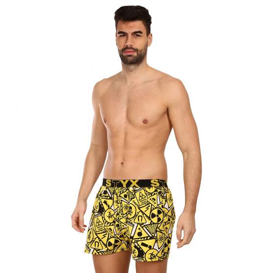 Boxers para homem Styx arte desporto borracha alerta (B1350)