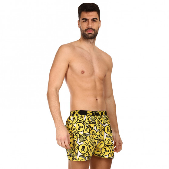 Boxers para homem Styx arte desporto borracha alerta (B1350)