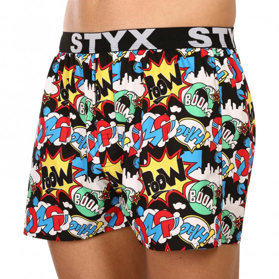 Boxers para homem Styx arte desportiva borracha OMG (B1456)