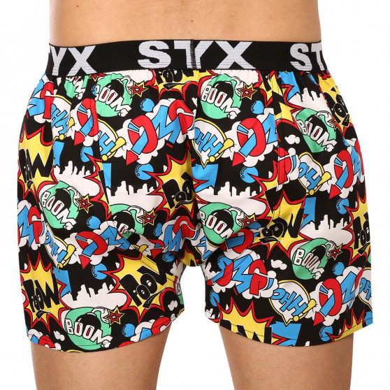 Boxers para homem Styx arte desportiva borracha OMG (B1456)