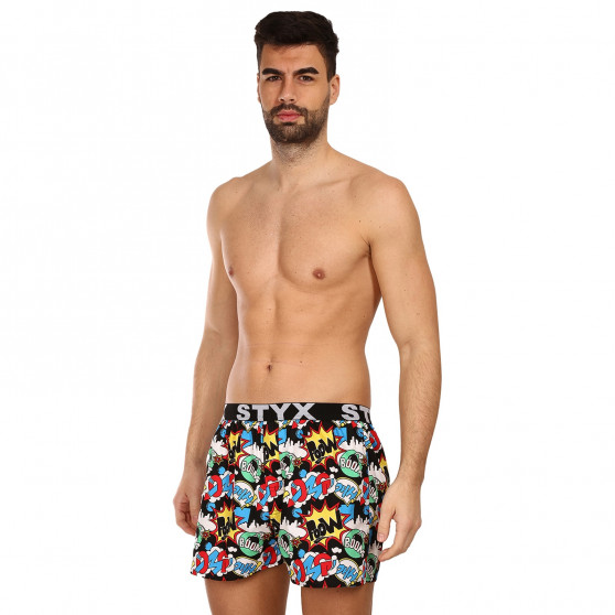 Boxers para homem Styx arte desportiva borracha OMG (B1456)