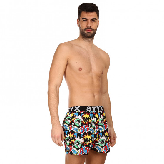 Boxers para homem Styx arte desportiva borracha OMG (B1456)