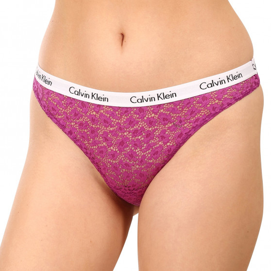 3PACK Cuecas brasileiras para mulher Calvin Klein multicolorido (QD3925E-6VY)