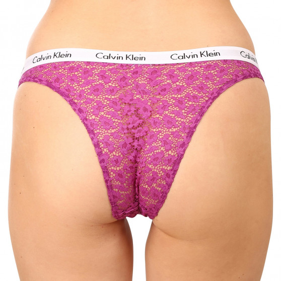 3PACK Cuecas brasileiras para mulher Calvin Klein multicolorido (QD3925E-6VY)