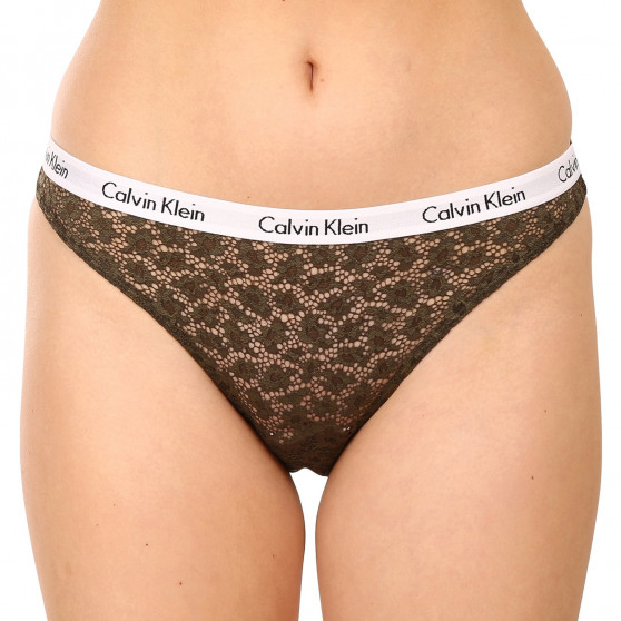 3PACK Cuecas brasileiras para mulher Calvin Klein multicolorido (QD3925E-6VY)