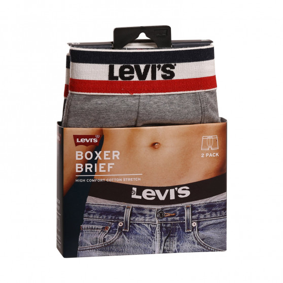 2PACK Boxers para homem Levis multicolorido (905005001 004)