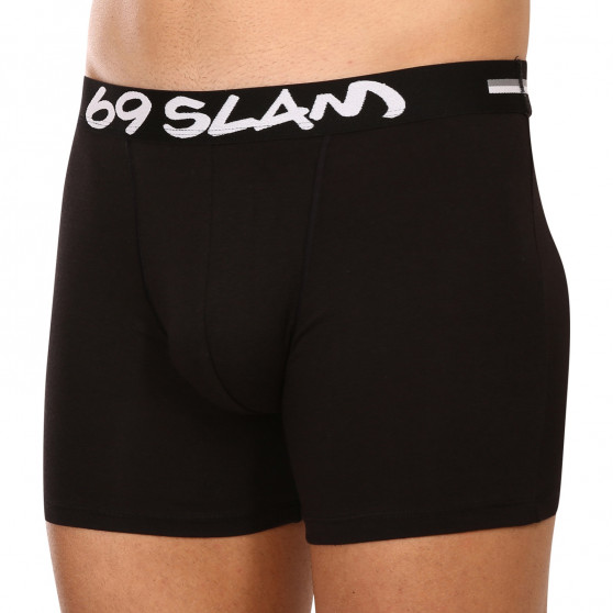 Boxers para homem 69SLAM fit bambu plain (MBVPLN-BK)