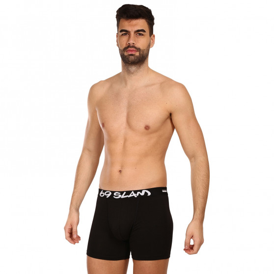 Boxers para homem 69SLAM fit bambu plain (MBVPLN-BK)