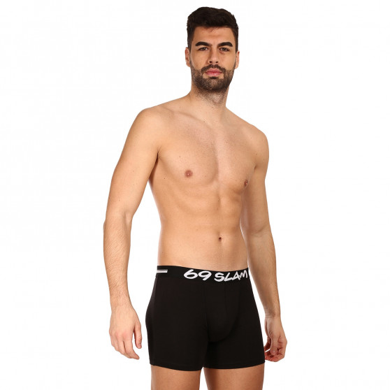 Boxers para homem 69SLAM fit bambu plain (MBVPLN-BK)