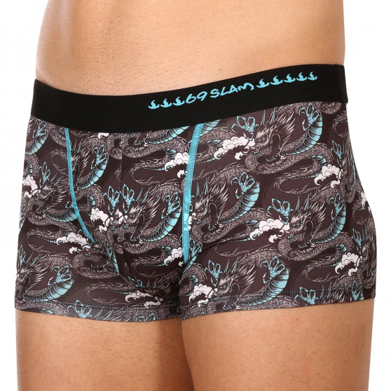 Boxers para homem 69SLAM hip moon dragon azul (MSYMNB-PO)