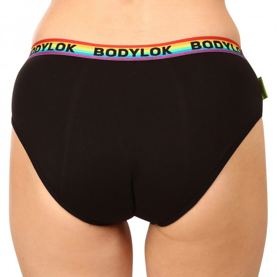 Cuecas para raparigas Bodylok menstrual preto (BD2401)