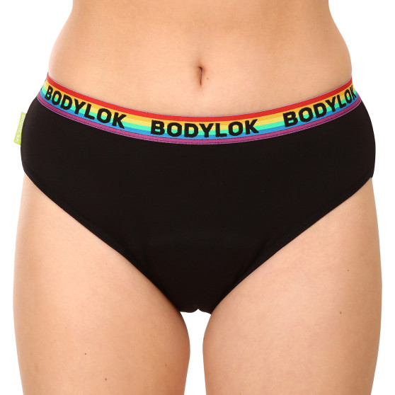 Cuecas para raparigas Bodylok menstrual preto (BD2401)