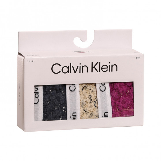 3PACK cuecas para mulher Calvin Klein superdimensionado multicolorido (QD3975E-6Q2)