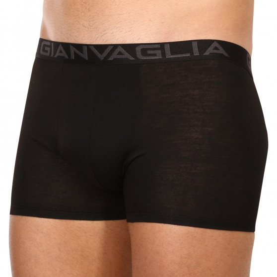 10PACK Boxers para homem Gianvaglia preto (023)