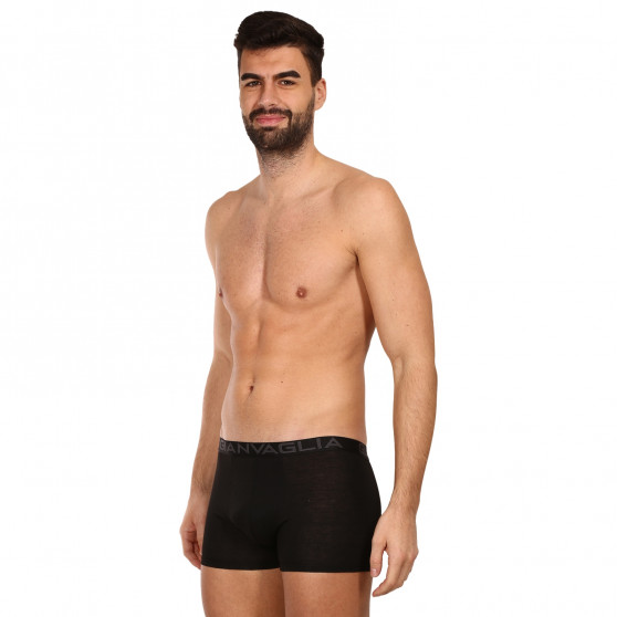 10PACK Boxers para homem Gianvaglia preto (023)