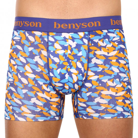 3PACK Boxers para homem Benysøn bambu multicolorido (BENY-7010)