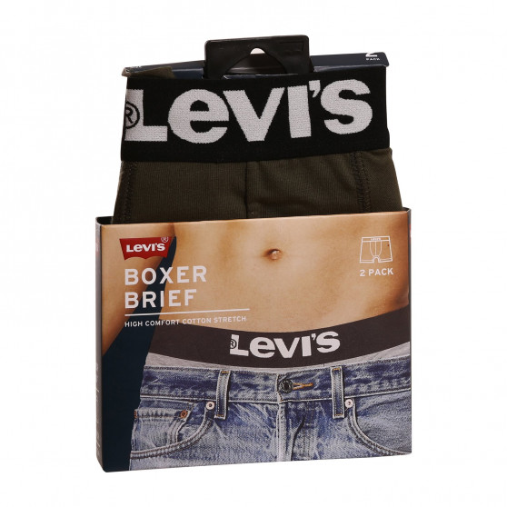 2PACK Boxers para homem Levis green (905001001 011)