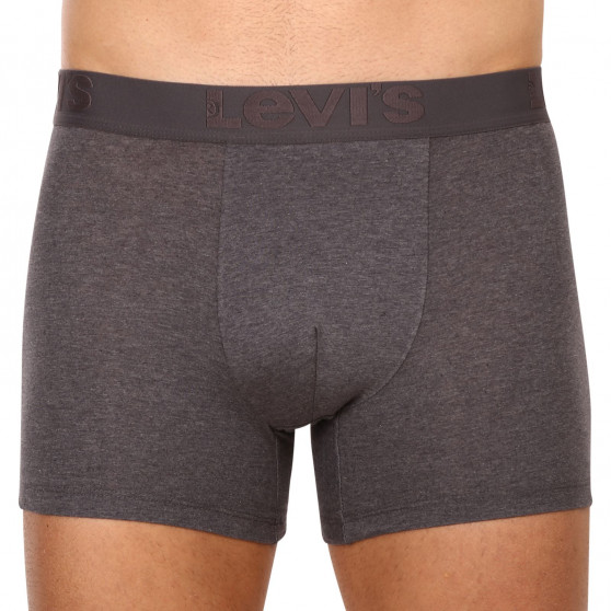 3PACK Boxers para homem Levis cinzento (905045001 007)