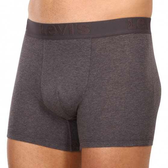 3PACK Boxers para homem Levis cinzento (905045001 007)